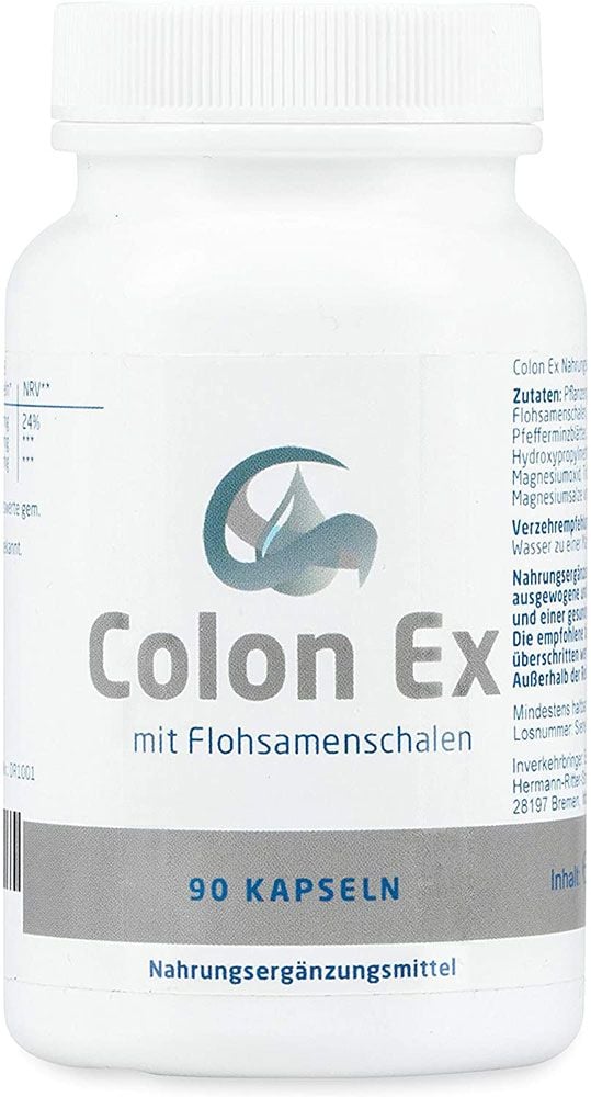 Colon Ex mit Flohsamenschalen und Magnesium von EXVital, 90 Kapseln