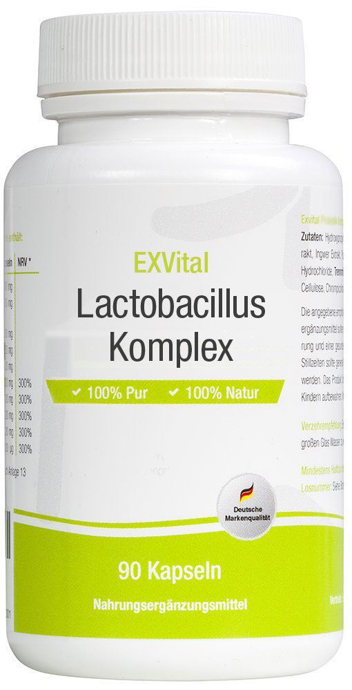 Lactobacillus Komplex, 10 Milliarden KBE von EXVital, 90 Kapseln
