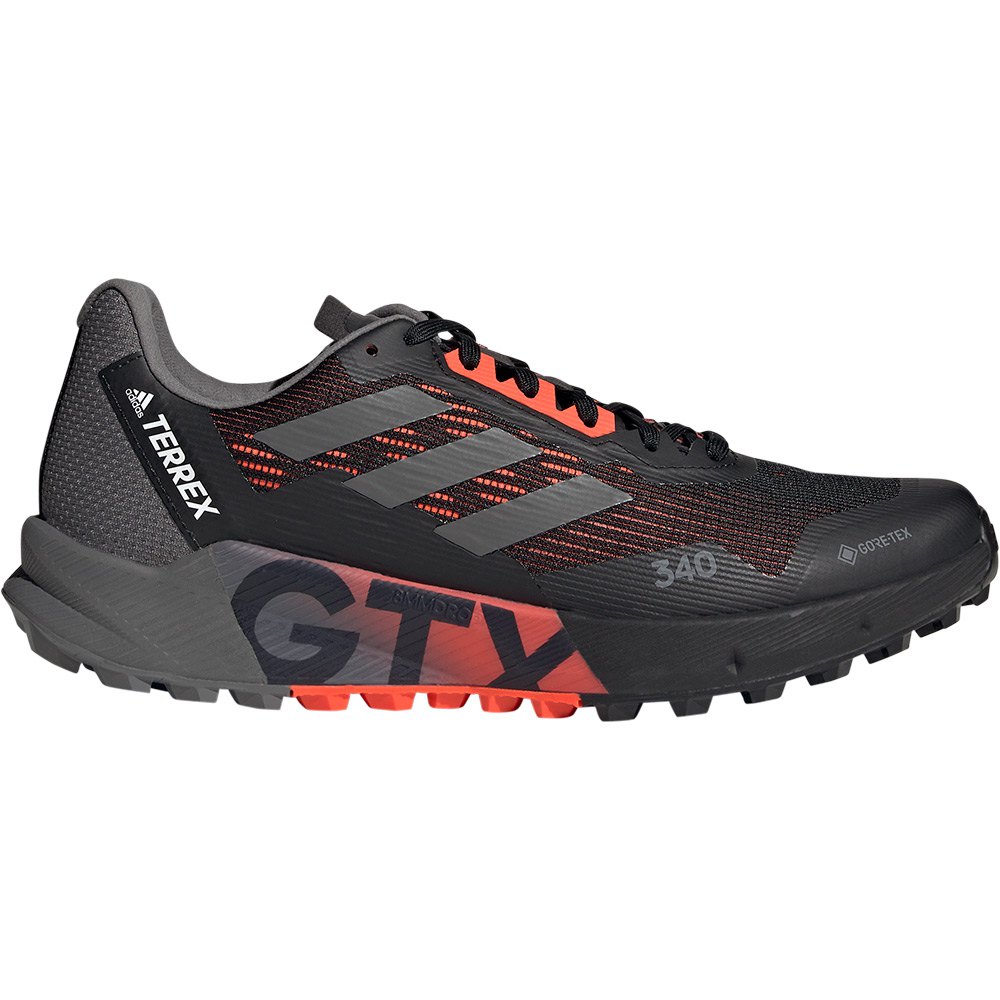 Adidas Terrex Agravic Flow 2 Goretex Trail Running Shoes Nero