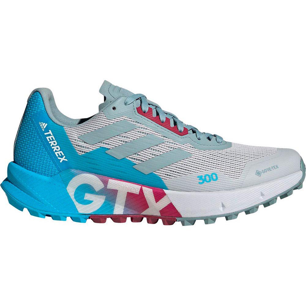 Adidas Terrex Agravic Flow 2 Goretex Trail Running Shoes Blu,Grigio Donna