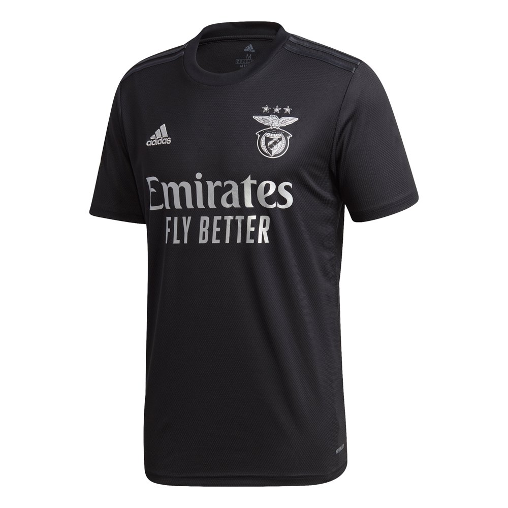 Adidas Camiseta Sl Benfica Segunda Equipación 2020 Black / Silver Metalic
