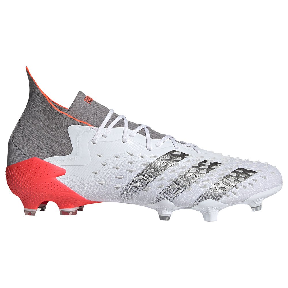 Adidas Botas Futbol Predator Freak.1 Fg Ftwr White / Iron Metalic / Solar Red