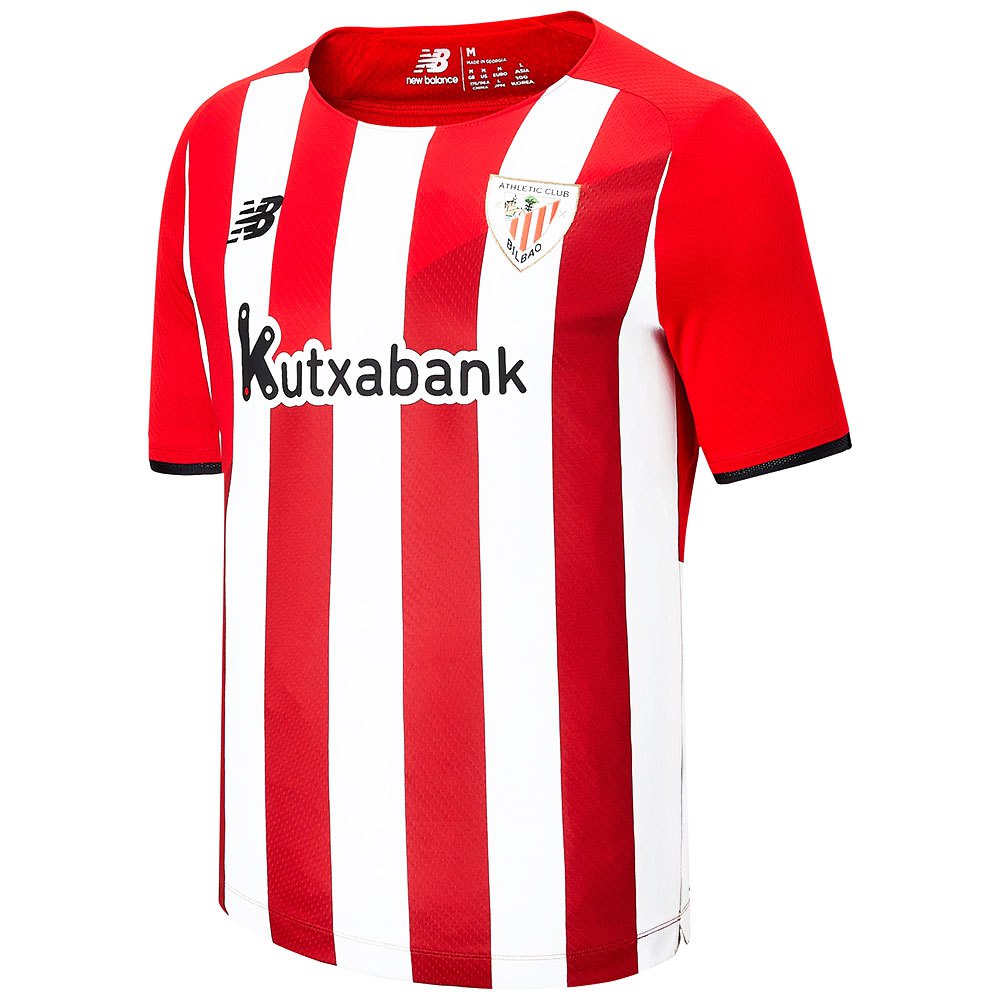 New Balance Camiseta Manga Corta Athletic Club Bilbao 21/22 Primera Equipación Junior Red / White