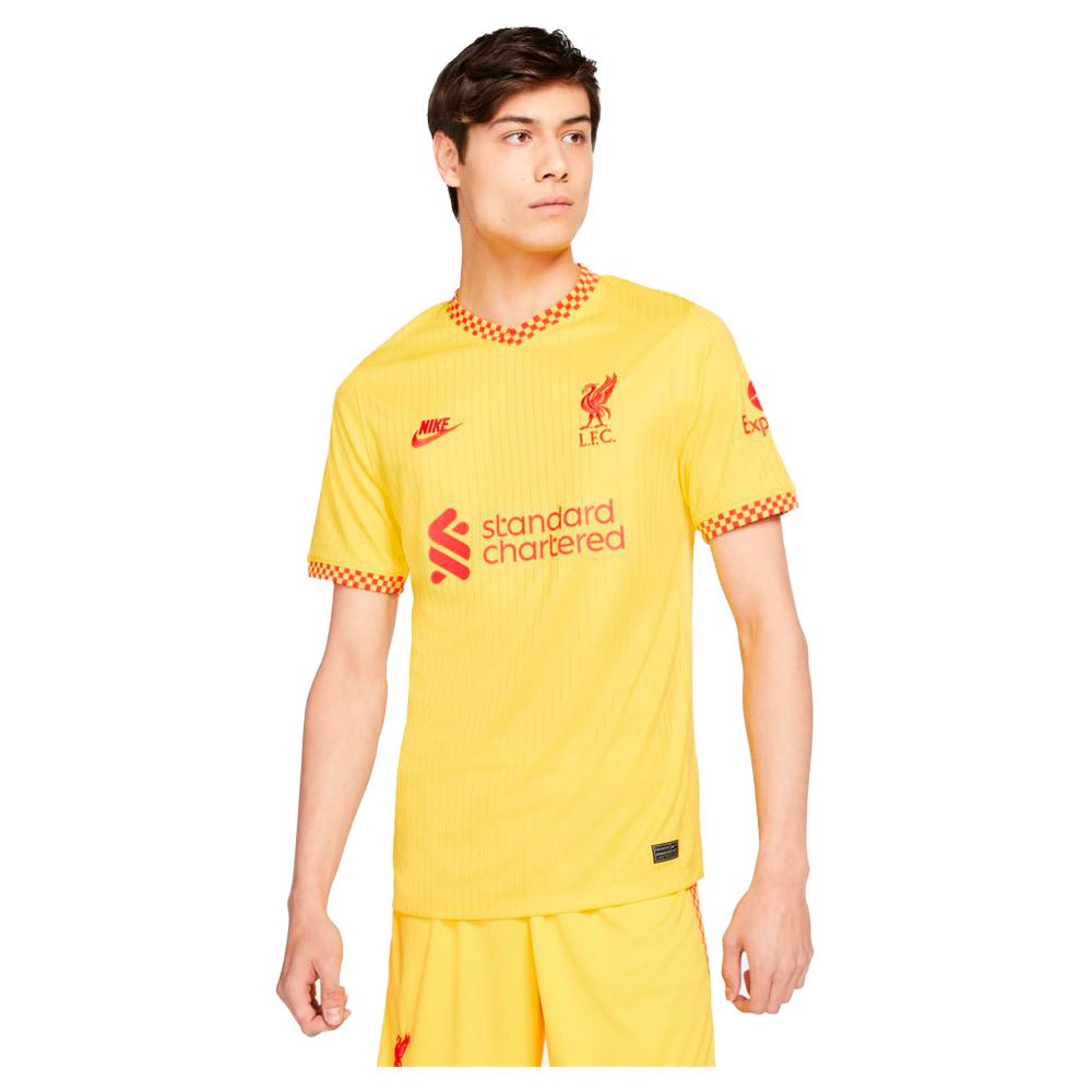 Nike Camiseta Liverpool Fc Tercera Equipación 21/22 Chrome Yellow / Rush Red / Chrome Yellow