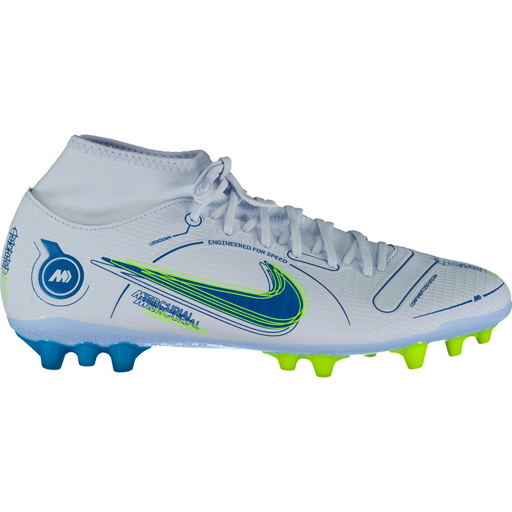 Nike Botas Futbol Mercurial Superfly Viii Academy Ag Football Grey / Dk Marina Blue