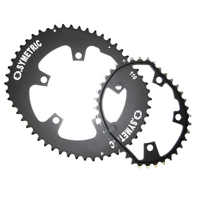 Stronglight Osymetric 4b Shimano 9100 110 Bcd Chainring Negro 54/44t