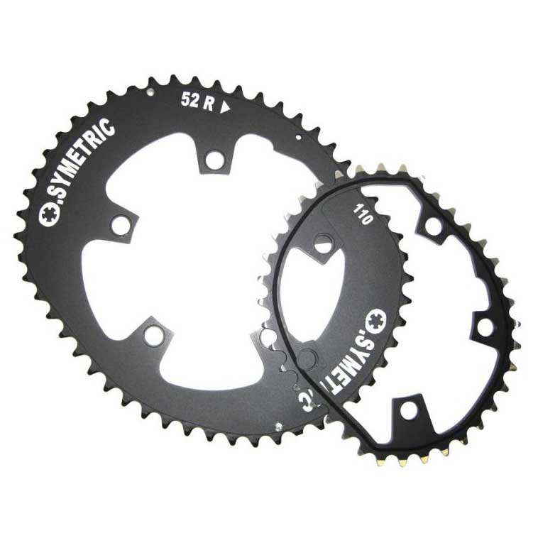 Stronglight Osymetric 5b 130 Bcd Chainring Negro 52/42t