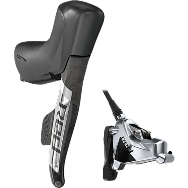 Sram Hydraulic Red E-tap Axs D1 Rear Brake/left Flat Mount Brake Lever With Electronic Shifter Negro