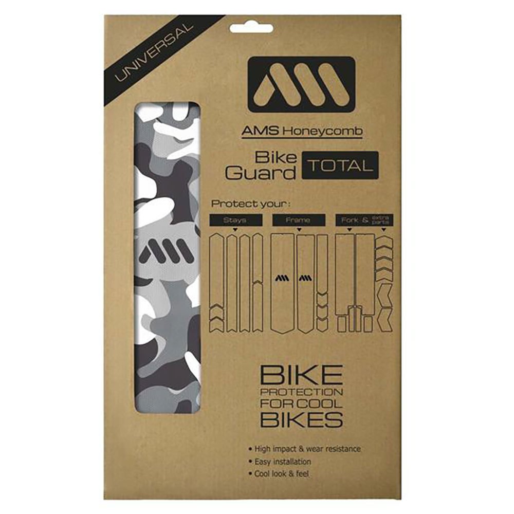 All Mountain Style Honeycomb Frame Guard Total Stickers Gris