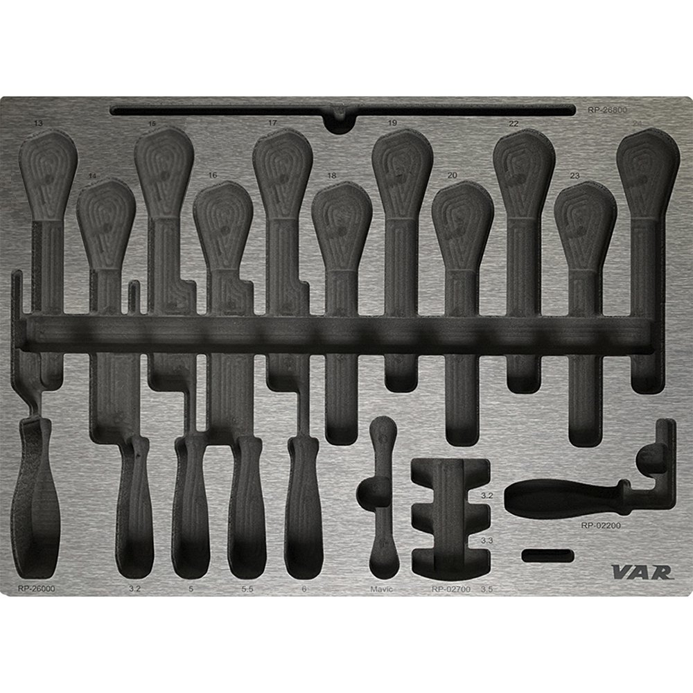 Var Tools Tray For Spoke Wrench/cone Wrench Negro