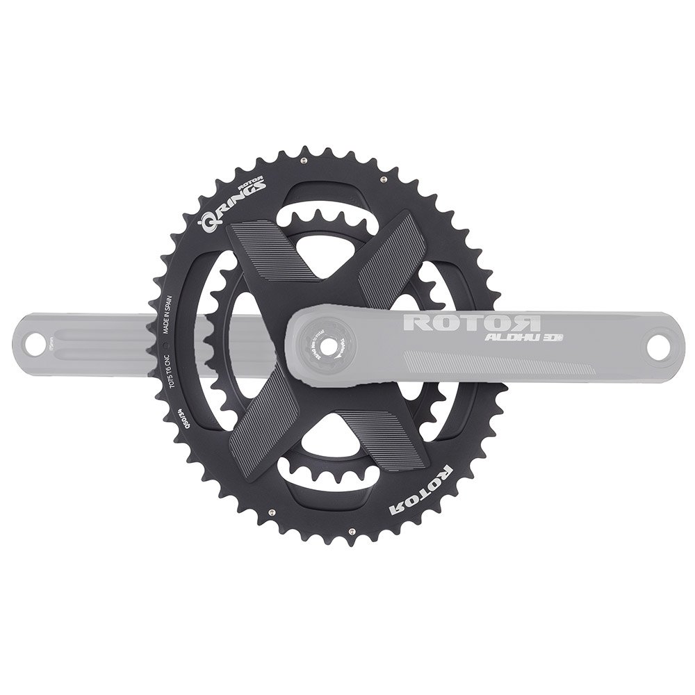 ComprarRotor Q Rings Dm Oval Chainring Negro 52/36t