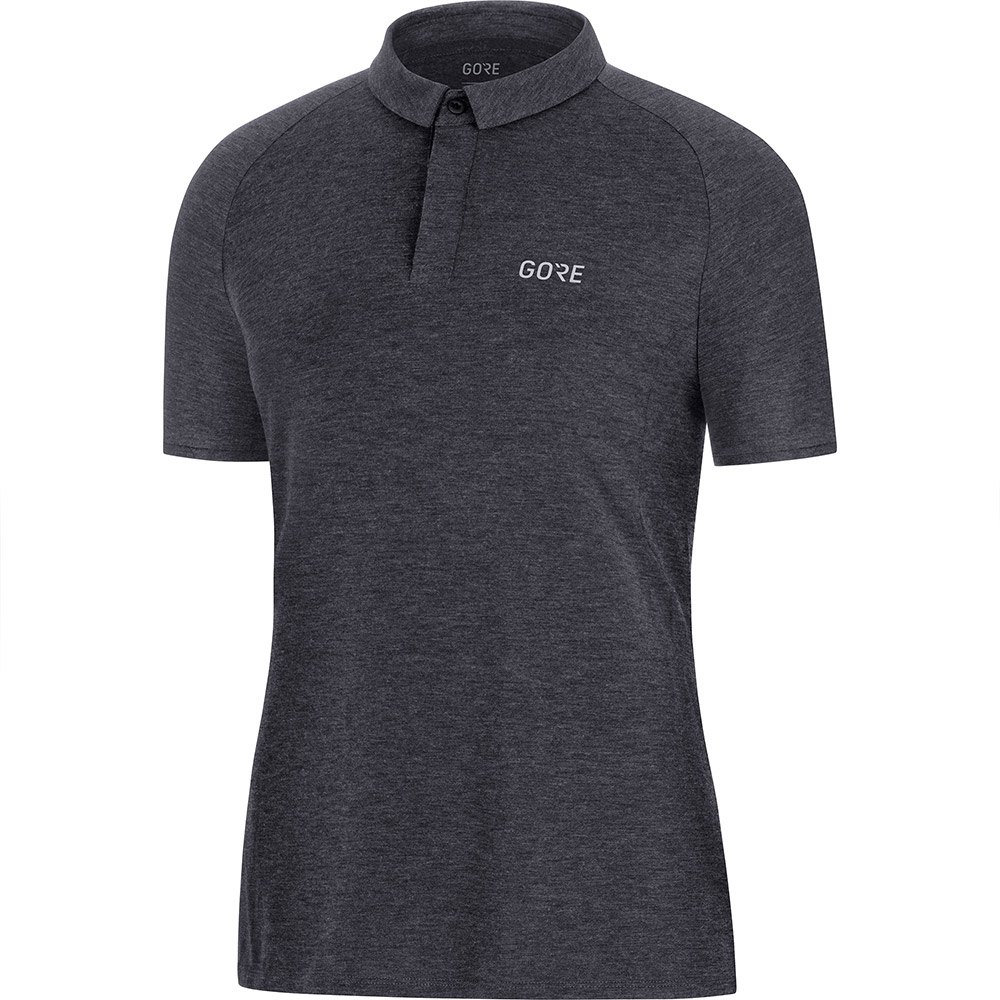 Gore® Wear Signature Short Sleeve Polo Shirt Negro S Mujer
