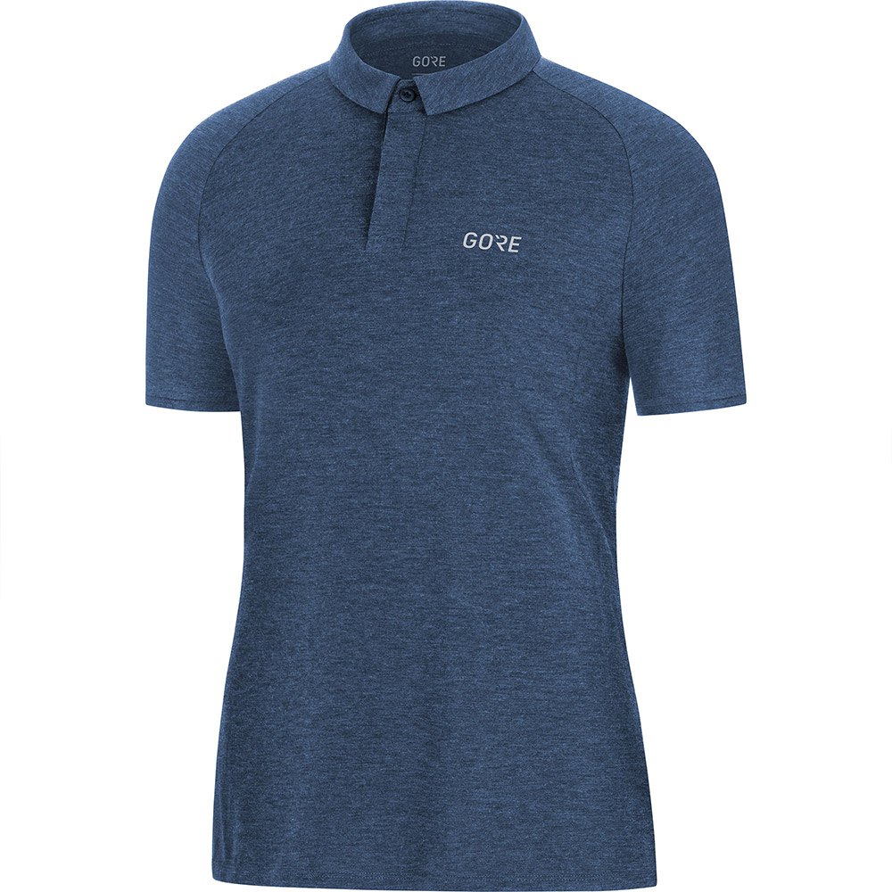 Gore® Wear Signature Short Sleeve Polo Shirt Azul 2XS Mujer