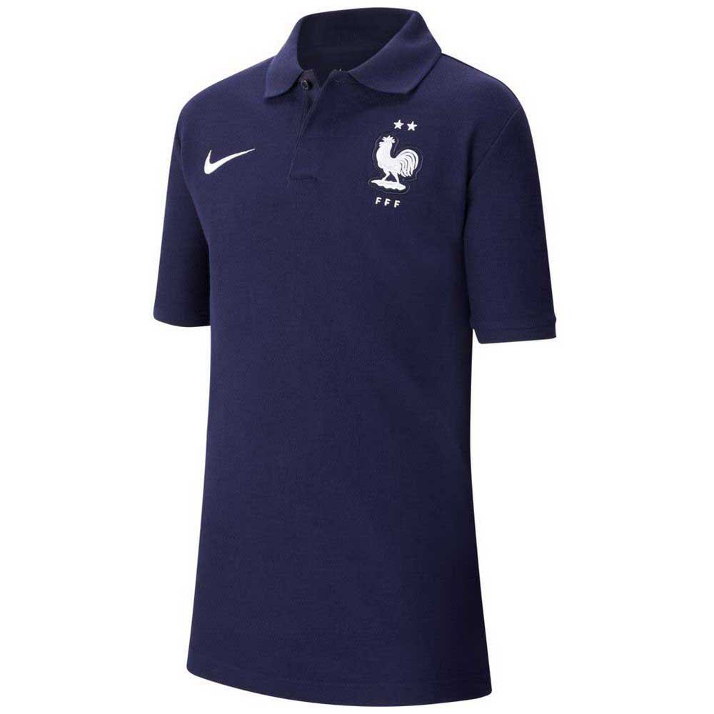 Nike Polo Francia Club 2020 Junior 8-9 Years Blackened Blue / White