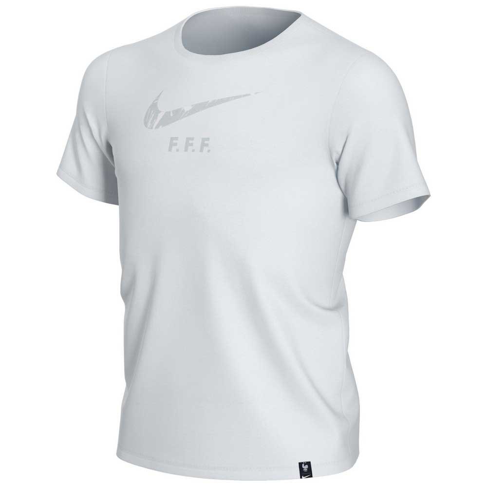 Nike Camiseta Francia Campo De Entrenamiento 2020 Junior 8-9 Years White