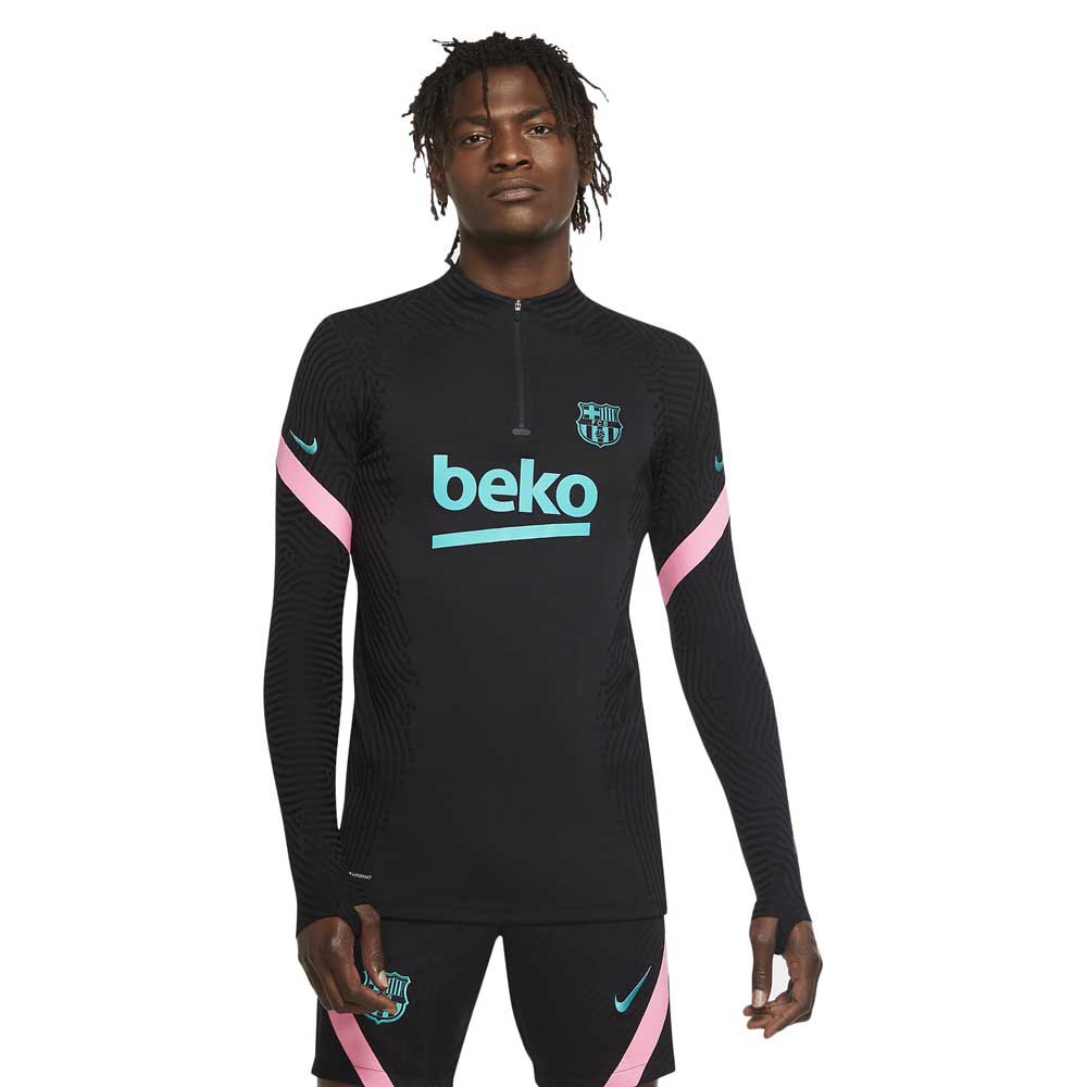 Nike Camiseta Fc Barcelona Strike 20/21 Black / Black / Pink Beam / New Green