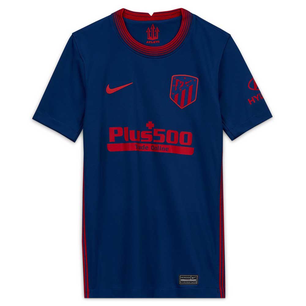 Nike Camiseta Atletico Madrid Segunda Equipación Stadium 20/21 Júnior 8-9 Years Coastal Blue / Sport Red