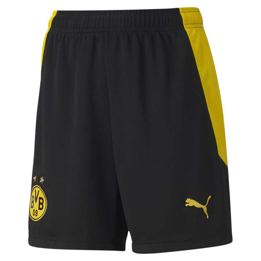 Puma Pantalon Corto Borussia Dortmund Primera Equipación 20/21 Junior Puma Black / Cyber Yellow