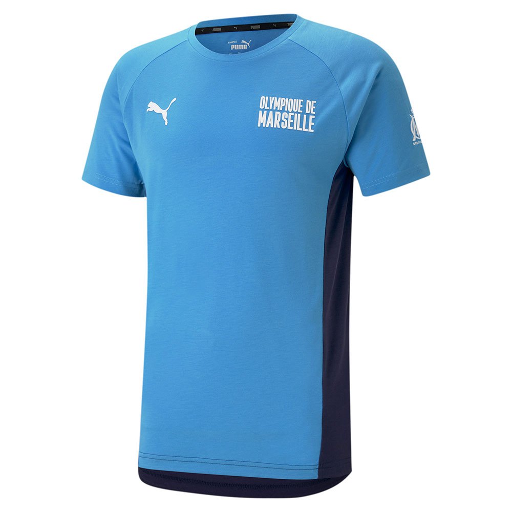 Puma Camiseta Olympique Marseille Evostripe 20/21 Bleu Azur / Peacoat