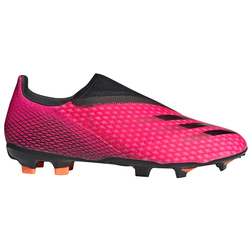 Adidas Botas Fútbol X Ghosted .3 Laceless Fg Shock Pink / Core Black / Screaming Orange
