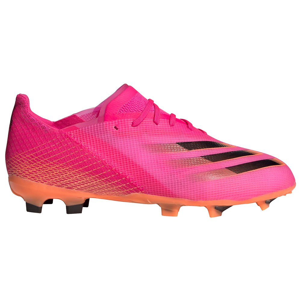 Adidas Botas Fútbol X Ghosted.1 Fg J Shock Pink / Core Black / Screaming Orange