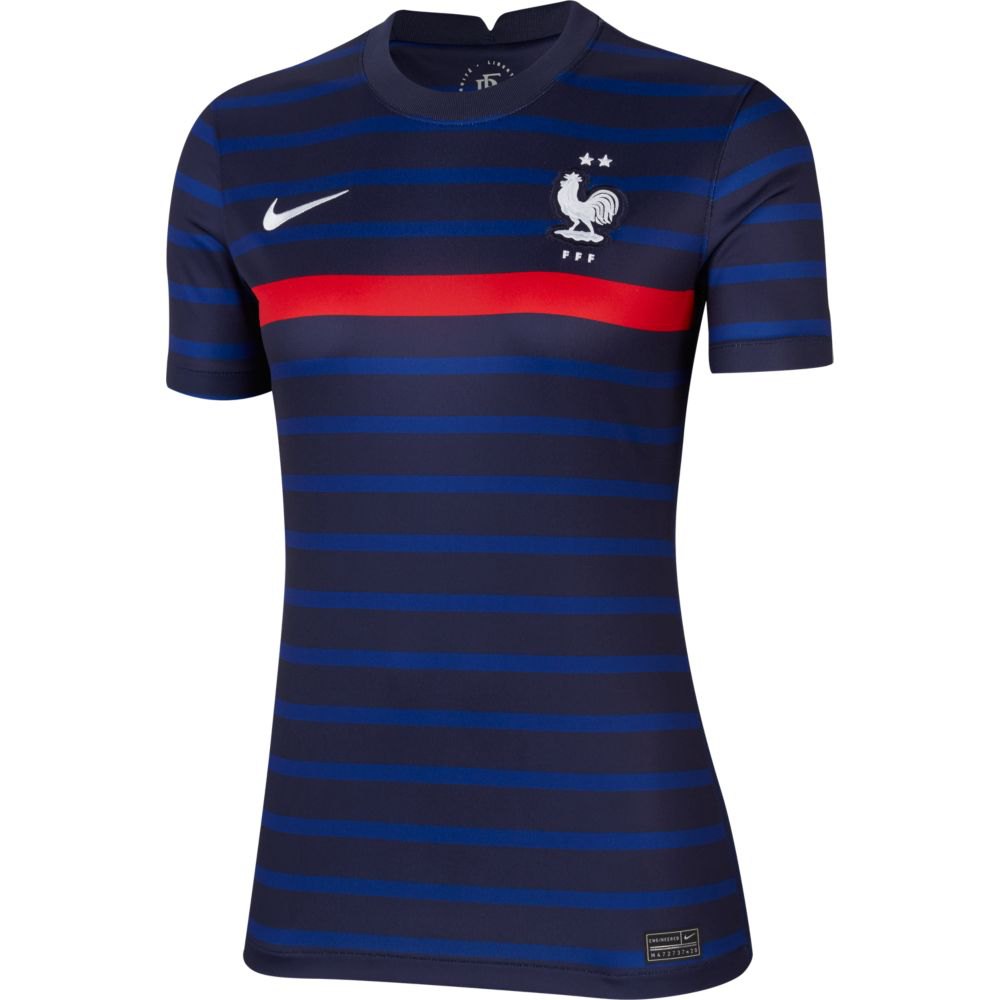 Nike Camiseta France Breathetadium Primera Equipación 20/21 Blackened Blue / White