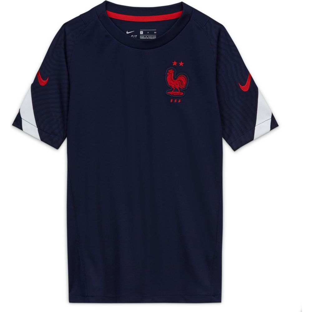 Nike Camiseta Francia Strike 2020 Junior 12-13 Years Blackened Blue / White / University Red