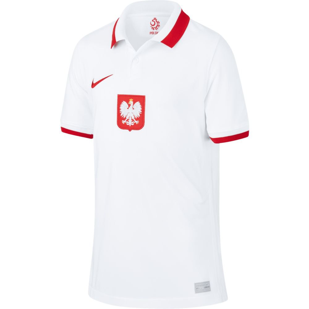 Nike Camiseta Poland Breathe Stadium Primera Equipación 20/21 Junior 8-9 Years White / Sport Red