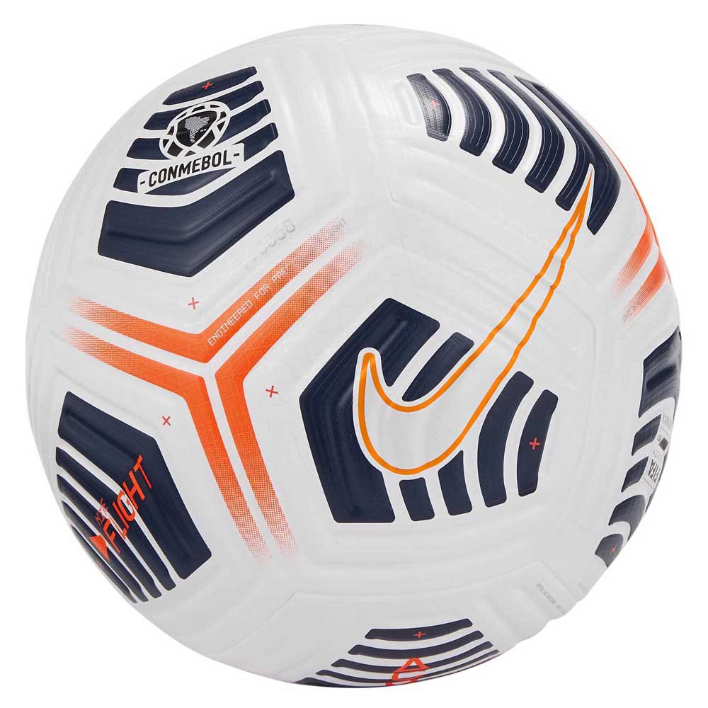 Nike Balón Fútbol Conmebol Flight 5 White / Obsidian / Total Orange / White