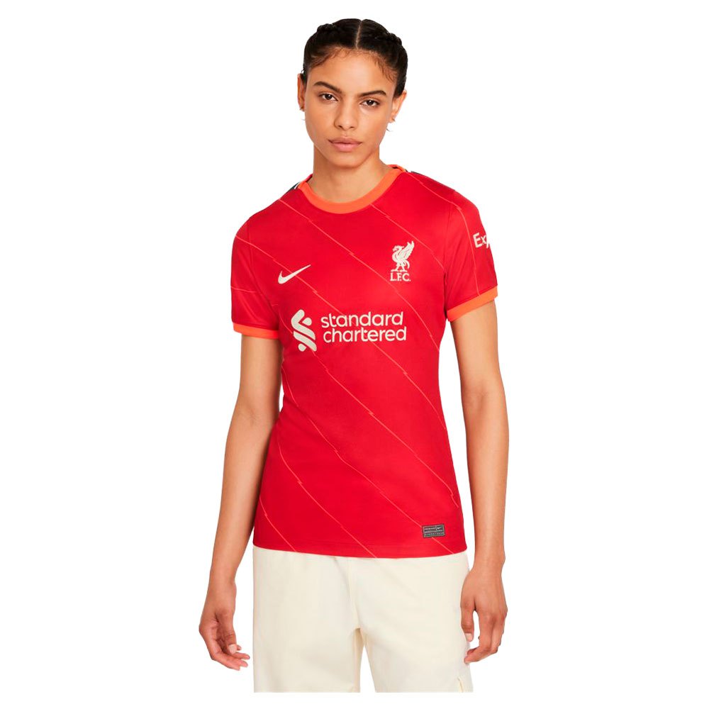 Nike Liverpool Fc Stadium Primera Equipación 21/22ujer Gym Red / Bright Crimson / Fossil