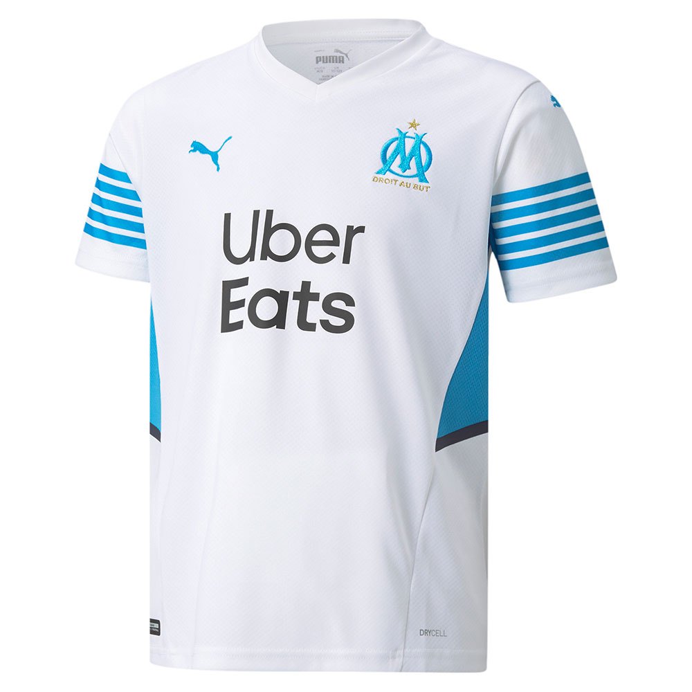 Puma Camiseta Olympique Marseille Primera Equipación 21/22 Junior Puma White / Bleu Azur