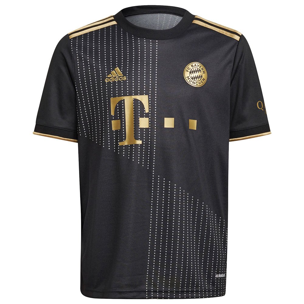 Adidas Camiseta Manga Corta Fc Bayern Munich 21/22 Segunda Equipación Junior Black