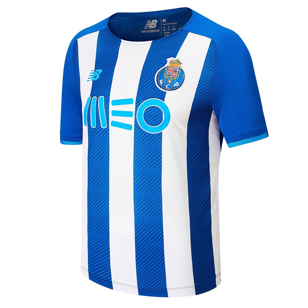 New Balance Camiseta Manga Corta Fc Porto 21/22 Primera Equipación Blue / White