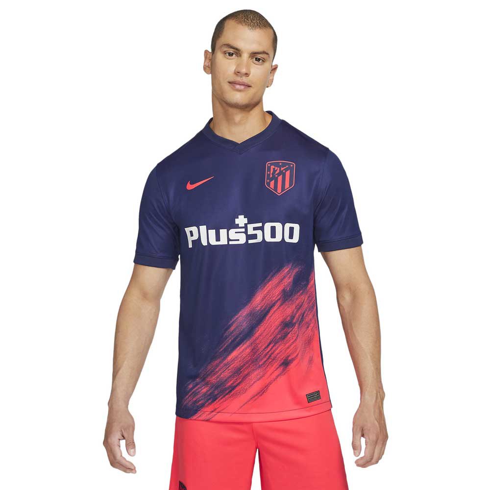 Nike Camiseta Manga Corta Atletico Madrid 21/22 Stadium Segunda Equipación Loyal Blue / Laser Crimson / Laser Crimson