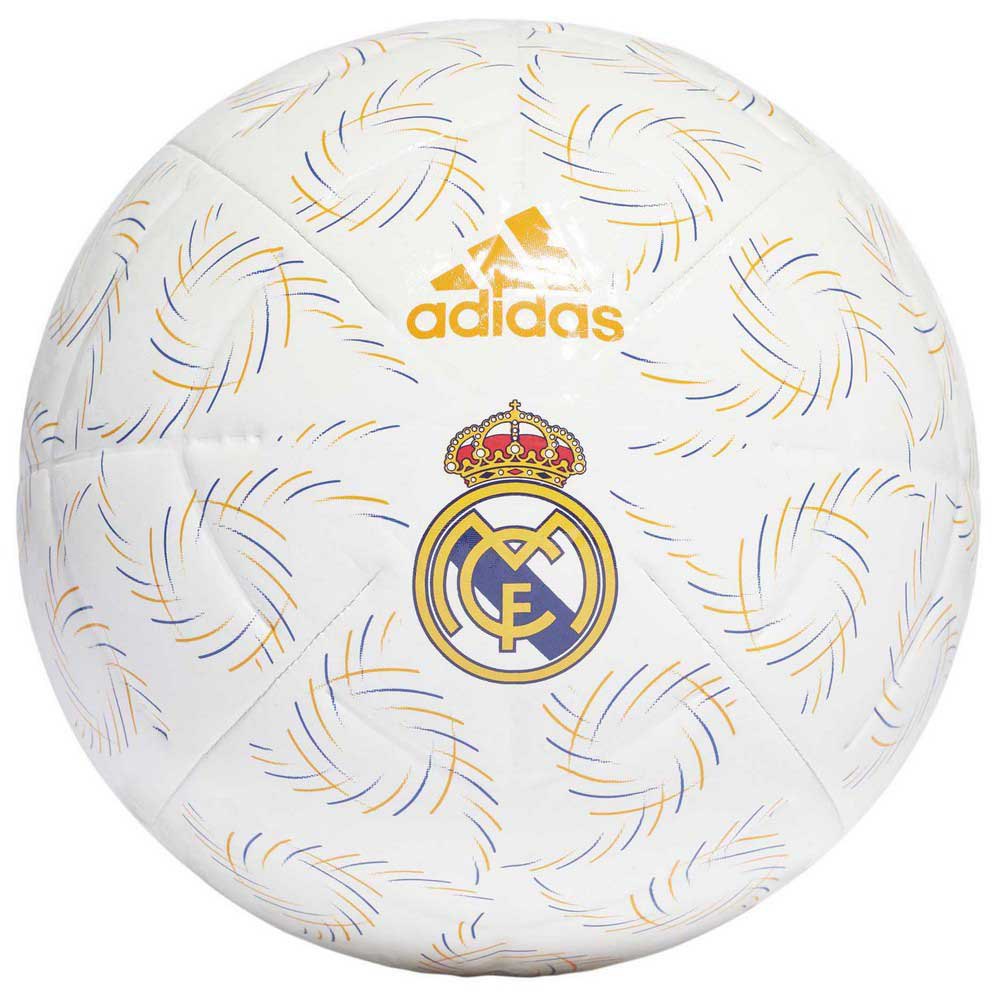 Adidas Balón Fútbol Real Madrid Club 5 White / Hi-Res Blue S18 / Lucky Orange / Black