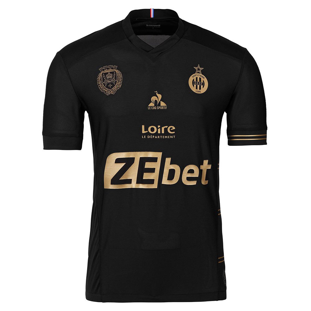 Le Coq Sportif Camiseta As Saint Etienne Match Tercera Equipación Sponsor Black