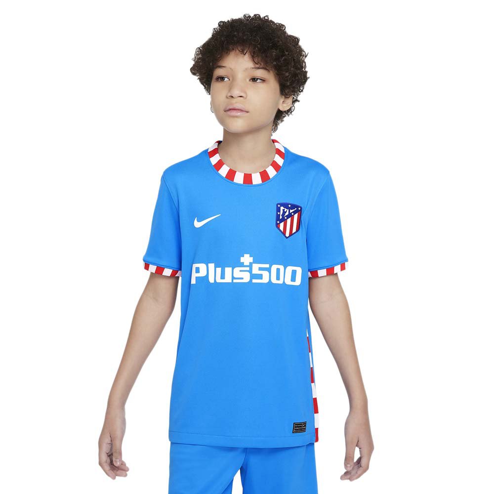 Nike Camiseta Atletico Madrid Tercera Equipación 21/22 Junior 8-9 Years Photo Blue / White