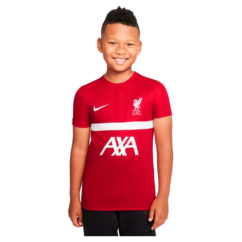 Nike Camiseta Liverpool Fc Academy Pro Junior 7-8 Years Gym Red / White / White