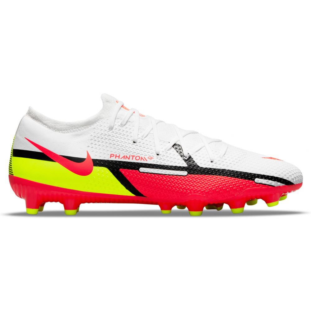 Nike Botas Futbol Phantom Gt2 Pro Ag White / Bright Crimson-Volt
