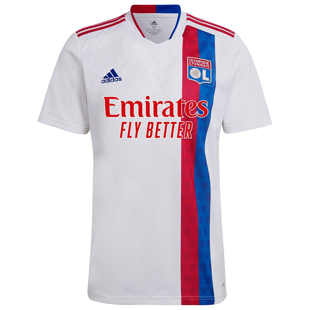 Adidas Camiseta Manga Corta Olympique Lyon Primera Equipación 22/23 White