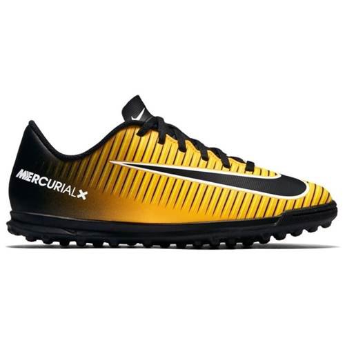 Nike Botas Futbol Junior Mercurial X Vortex 3 Tf Black / Yellow