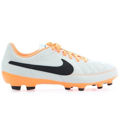 Nike Botas Futbol Tiempo Genio Leather Fg Junior Orange / White