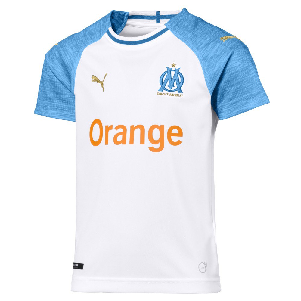 Puma Camiseta Olympique Marseille Primera Equipación 18/19 Júnior White / Blue