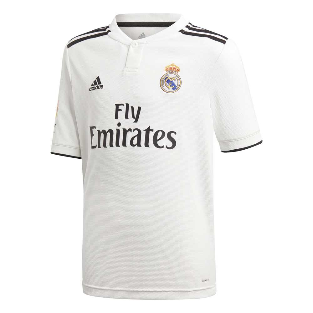 Adidas Camiseta Real Madrid Primera Equipación 18/19 Júnior Core White / Black