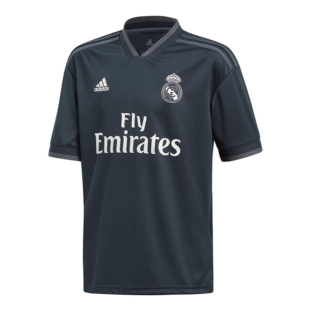 Adidas Camiseta Real Madrid Segunda Equipación 18/19 Júnior Tech Onix / Bold Onix / White