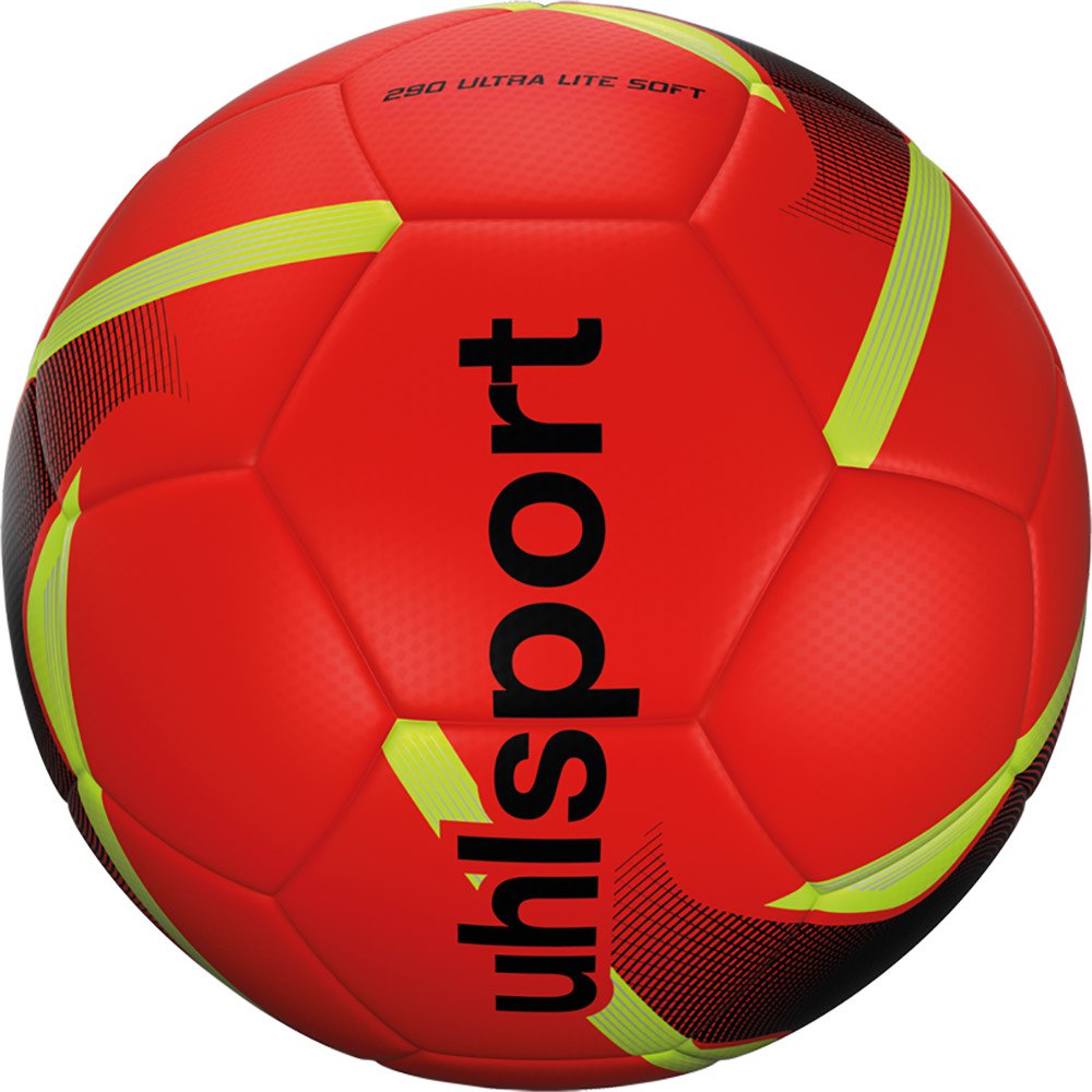 Uhlsport Balón Fútbol 290 Ultra Lite Soft 4 Fluo Red / Black / Fluo Yellow