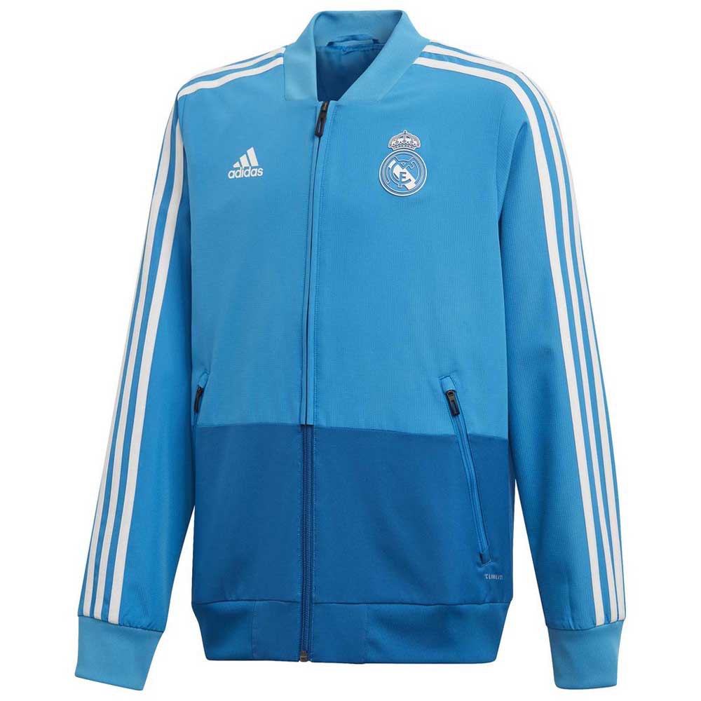 Adidas Chaqueta Real Madrid Presentación 18/19 Junior Craft Blue / Dark Royal / Core White