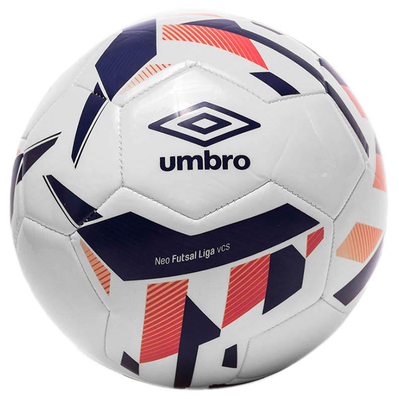 Umbro Balón Fútbol Sala Neo Liga 4 White / Spectrum Blue / Bright Marigold / Teaberry