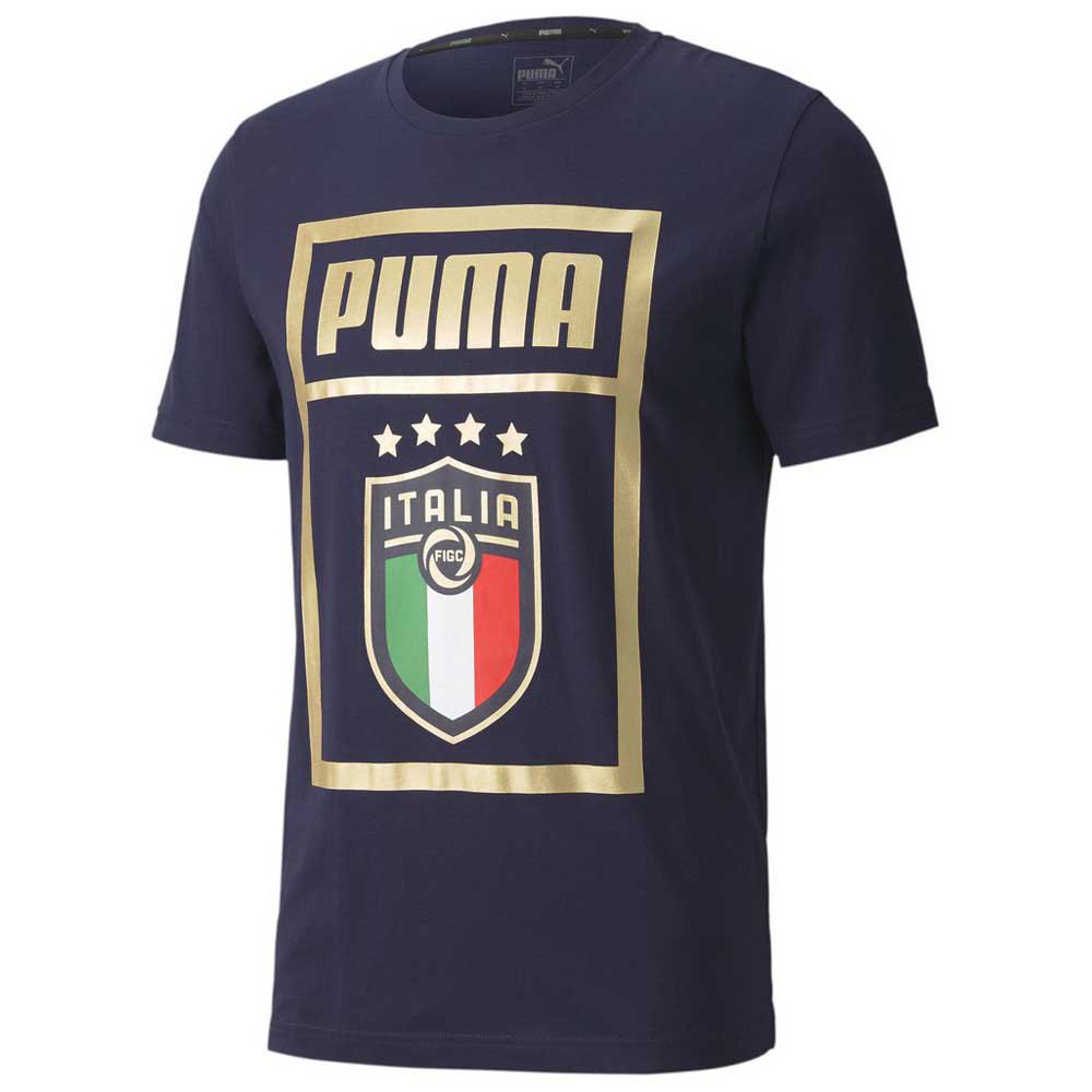 Puma Camiseta Italia Dna 2020 Peacoat / Team Gold