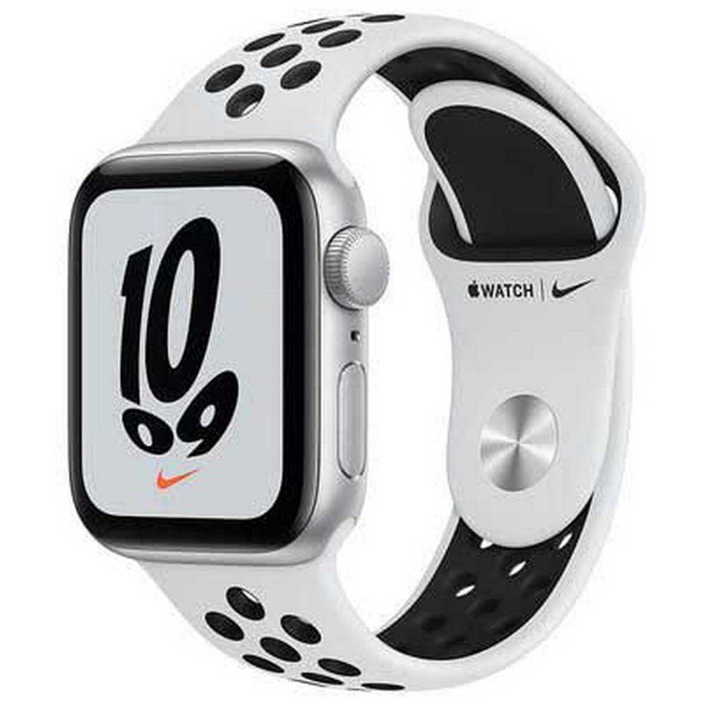 Apple Watch SE Nike 40 mm aluminio plateado correa Nike Sport platino puro/negro